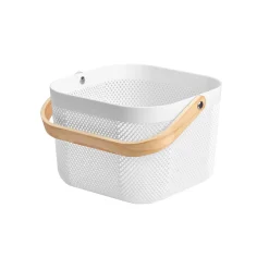 Fruteros>Frutero blanco de madera