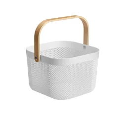 Fruteros>Frutero blanco de madera