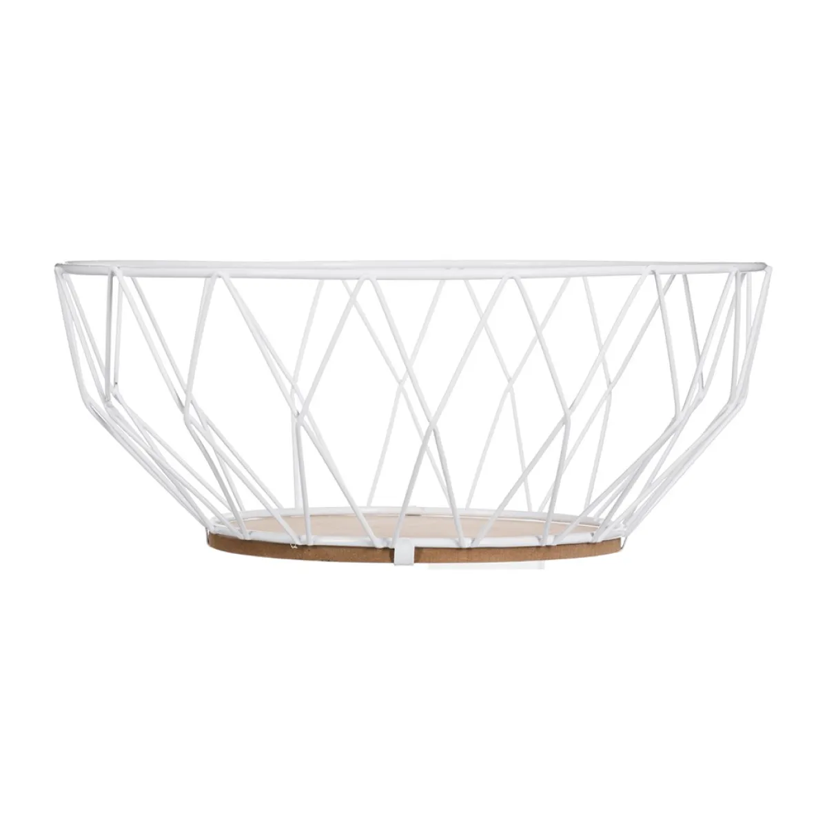 secret d'gourmet Fruteros>Frutero Metálico Blanco 28Cm