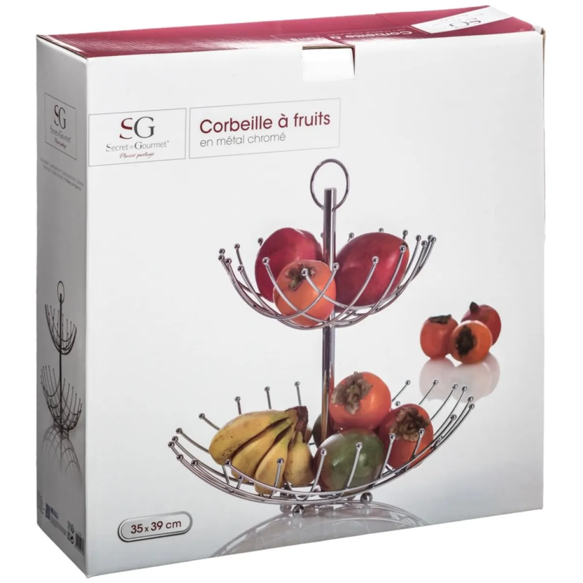 secret d'gourmet Fruteros>Frutero Metálico Con 2 Niveles