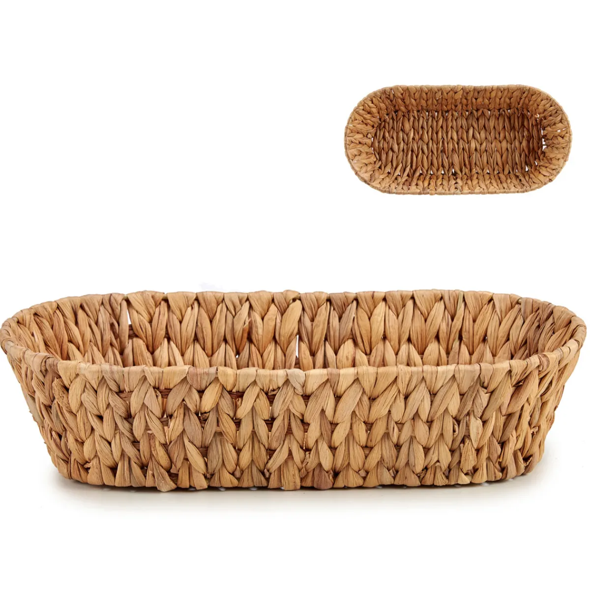 Fruteros>Frutero Ovalado De Mimbre 36.8x18x8Cm