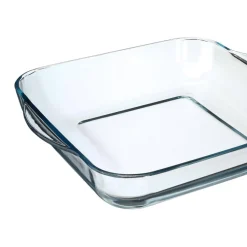 Bandejas Y Platos Para Horno>Fuente Borcam Cuad. De Vidrio