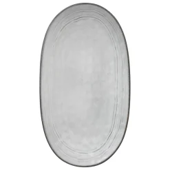 Cuencos, Fuentes Y Ensaladeras>Fuente Ovalada Azul Flower Azul 21x37cm