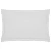atmosphera Cojines Y Fundas Decorativas>Funda de almohada blanca de algodón percal 50x70cm