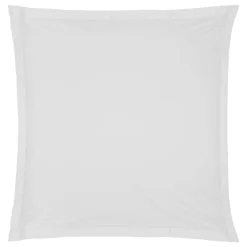 atmosphera Cojines Y Fundas Decorativas>Funda de almohada blanca de algodón percal 63x63cm