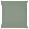 atmosphera Cojines Y Fundas Decorativas>Funda de almohada verde de algodón percal 63x63cm