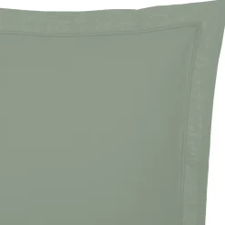 atmosphera Cojines Y Fundas Decorativas>Funda de almohada verde de algodón percal 50x70cm