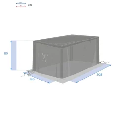 hespéride Complementos>Funda protectora mesa rectangular XL