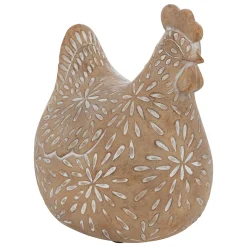 atmosphera Accesorios>Gallina decorativa LINDA beige 10.5cm