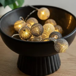 Niños atmosphera4kids Iluminación>Guirnalda C/16 Bolas Led Grises 255Cm