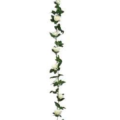 atmosphera Plantas Y Flores Artificiales>Guirnalda de rosas blancas NAKI 230cm