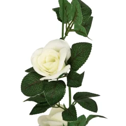 atmosphera Plantas Y Flores Artificiales>Guirnalda de rosas blancas NAKI 230cm