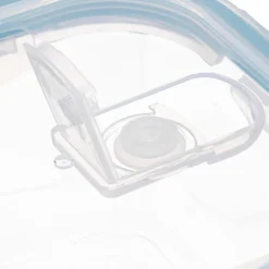 5five Tapas Y Cubiertas>Hermético Cuad. C/Tapa Azul 0.53L