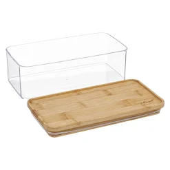 5five Cajas Y Frascos>Hermético ESKE apilable con tapa de bambú