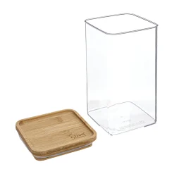 5five Cajas Y Frascos>Hermético ESKE apilable con tapa de bambú 1.5l