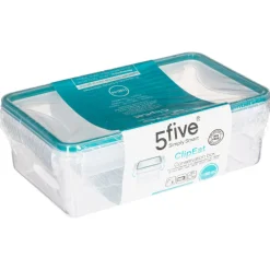 5five Tapas Y Cubiertas>Hermético plástico CLIPEAT 1190ml