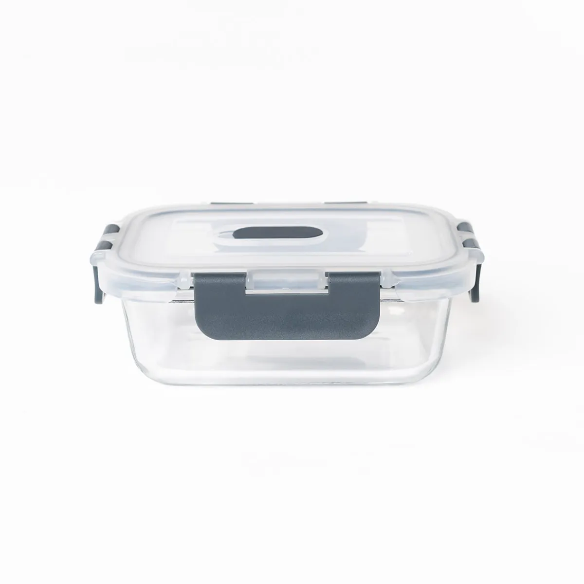 Tapas Y Cubiertas>Hermético Rectangular Vidrio 0.37L