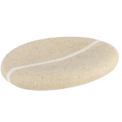 Accesorios De Lavabo>Jabonera Baño Beige Efecto Piedra