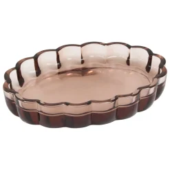 5five Accesorios De Lavabo>Jabonera FLOREA marrón de vidrio