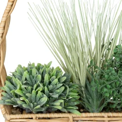 atmosphera Plantas Y Flores Artificiales|Estilo Oriental>Jarrón Colgante Con Flores Artificiales