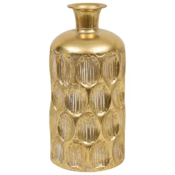 atmosphera Jarrones Y Vasos>Jarrón con textura BELLI dorado 41cm