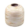 Jarrones Y Vasos>Jarrón Rayas Beige 24Cm