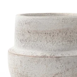 Jarrones Y Vasos|Estilo Rústico>Jarrón SABRE gris de barro 12cm