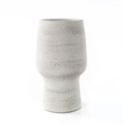 Jarrones Y Vasos>Jarrón SABRE gris de barro 27cm