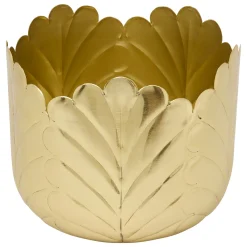 atmosphera Jarrones Y Vasos>Jarrón Tam. 1/2 BELLI dorado 14cm