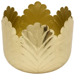 atmosphera Jarrones Y Vasos>Jarrón tamaño 2/2 BELLI dorado 18cm