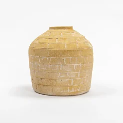 Jarrones Y Vasos>Jarrón Wind Oriental Amarillo 20Cm