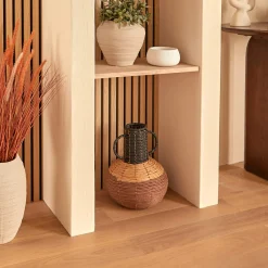 atmosphera Jarrones Y Vasos>Jarrón WONJA marrón 35x28cm