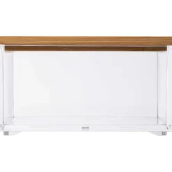 5five Accesorios De Lavabo>Joyero Acrílico Con Tapa De Bambú