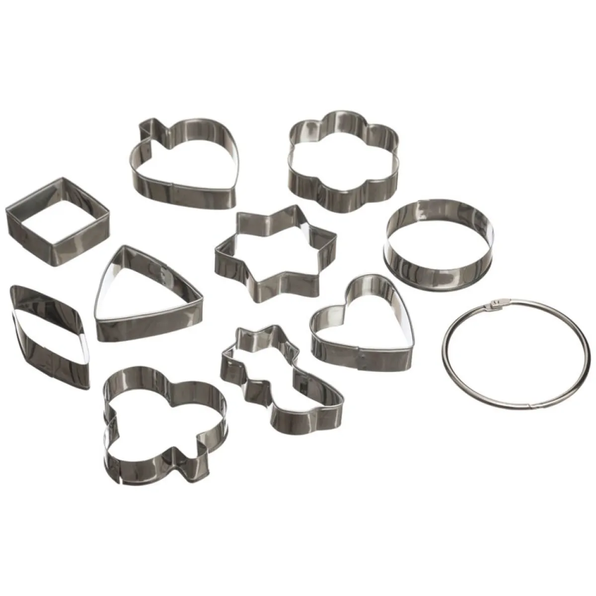 secret d'gourmet Moldes Y Otros Utensilios De Cocina>Juego 10 Cortadores De Galletas