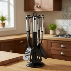 Utensilios Para Servir>Juego 5 Cubiertos Inoxidables/Nailon