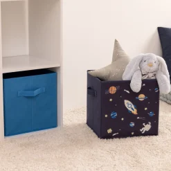 Niños atmosphera4kids Almacenamiento>Juego 2 Cubos Almacenaje Astronauta Azul 29x29cm