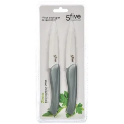 5five Placas Calefactoras Y Tablas De Cortar>Juego 2 Cuchillos De Cerámica