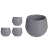 Complementos>Juego 3 Macetas Gris Pardo Depósito Agua