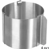 secret d'gourmet Moldes Y Otros Utensilios De Cocina>Juego 4 Moldes Redondos Extensibles