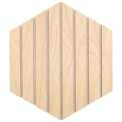 atmosphera Lienzos Y Cuadros Decorativos>Juego 3 paneles decorativos hexagonal COLVA beige