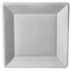 Desechables>Juego 10 Platos Cartón Cuadrados 22.5Cm