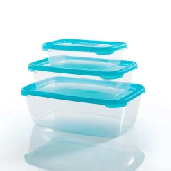 Tapas Y Cubiertas>Juego 3 recipientes rectangulares