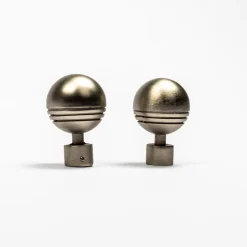 Varillas Y Accesorios>Juego 2 Remates Bola D20 Plateado