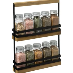 5five Cajas Y Frascos>Juego 10 Tarros P/Especias C/Soporte