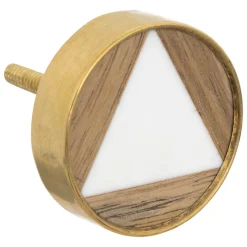 atmosphera Accesorios|Estilo Contemporaneo>Juego 2 Tiradores De Madera 3.8x4.8Cm