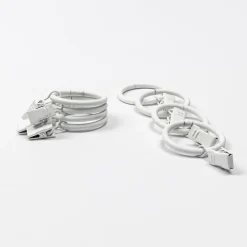 Varillas Y Accesorios>Juego De 8 Anillas C/Pinzas D20 Blanco