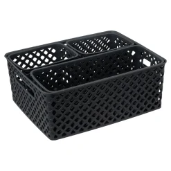 Accesorios De Almacenamiento>Juego De 4 Cestas Gris Folk