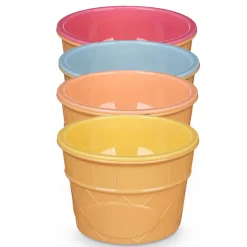 Platos Para Tartas, Tartas Y Bombones>Juego de 4 copas de helado con cuchara