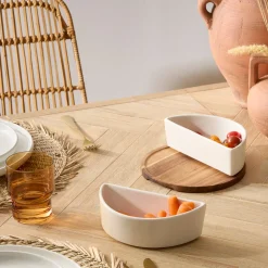 5five Degustación>Juego de 2 cuencos de aperitivos ELEGANCE blanco