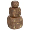 atmosphera Accesorios|Estilo Industrial>Juego de 3 dados decorativos ROGER 10x10cm